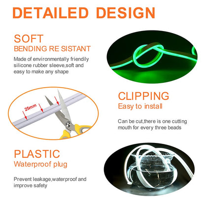 DC12V LED Neon Strip Light, DETAILED DESIGN SOFT BENDING RE SISTANT