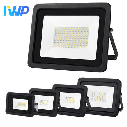 LED Flood Light 100W 50W 30W 20W 10W AC 220V Outdoor IP68 Impermeabile Riflettore Riflettore Street Light Lampada da parete Illuminazione da giardino