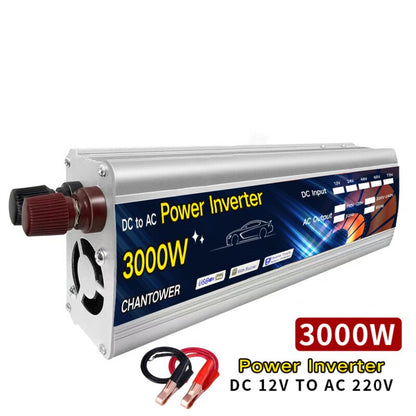 Solar Inverter DC 12V To AC 220V 2000W 3000W 4000W Modified Sine Wave Inverter Voltage Transformer Power Converter Car Inverter