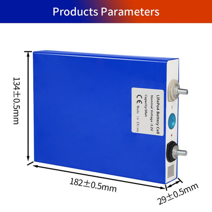 3.2V 50AH Lifepo4 Battery Lithium Iron Phosphate Deep Cycle Solar Battery DIY Cells For 12V 24V 48V RV Campers Yacht Golf Carts