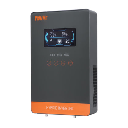 Onduleur solaire PowMr hybride 24V MPPT 150A 80A convertisseur de batterie panneau PV à onde sinusoïdale Pure puissance maximale 6KW 3KW