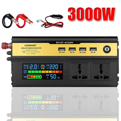 Inverter 12v 220v Modified Sine Wave Inverter DC 12v To AC 220V 3000W 4000W 6000W Portable Power Bank Converter Solar Inverter