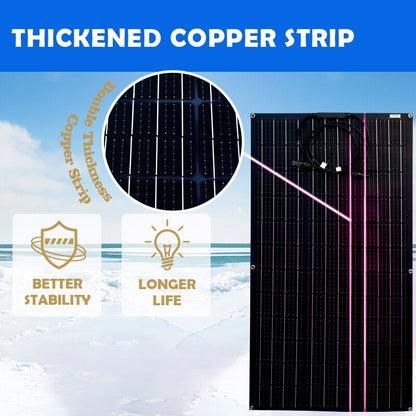 JINGYANG long lasting Semi Flexible solar panel 100W 200W 300W 400W Waterproof Panel Solar Monocrystalline Solar Cell RV Boat