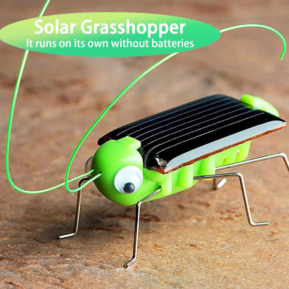 Solar Grasshopper Toy - Puzzle Children Selected Gift Simulation Insect Gift Boys And Girls Science Education Funny Moving Toy Kid