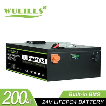 New 12V 24V 48V 100Ah 200Ah 280Ah 400Ah LiFePo4 Battery Pack Built-in BMS Lithium Iron Phosphate Battery For Solar Boat no Tax