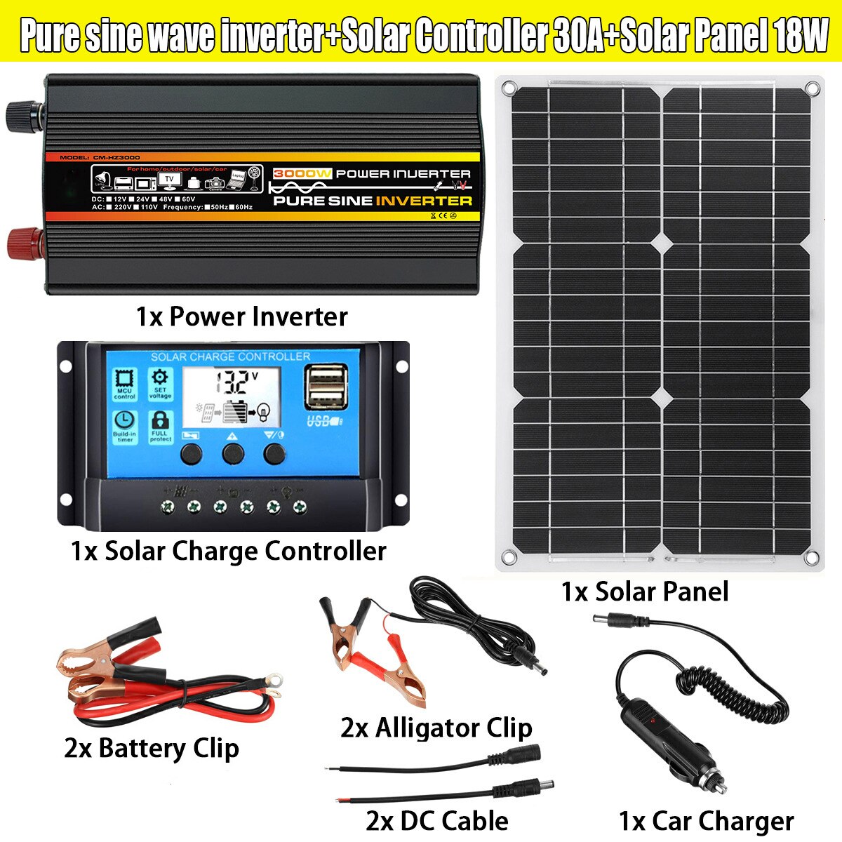 3000W/6000W 8000W Solar Panel, Ix Power Inverter SOLAR CHARGE CONTROL