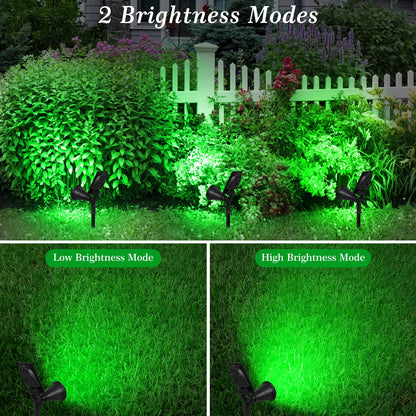 T-SUN 1/2/4 Packs Green Led Solar Lights Solar Spotlight Waterproof Solar Wall Light  Solar Garden Light Solar Lamp Outdoot