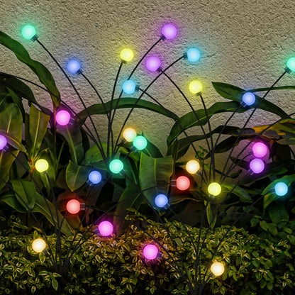 Solar LED Light Outdoor Waterproof Garden Sunlight Powered Landscape Lights Firefly Garden Lights Lawn Garden Decor Solar Light