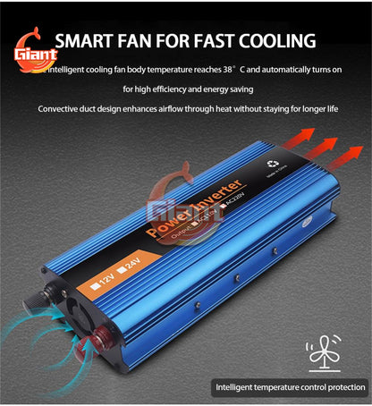 intelligent fan body temperature reaches 38 Cand automatically turns on for high efficiency