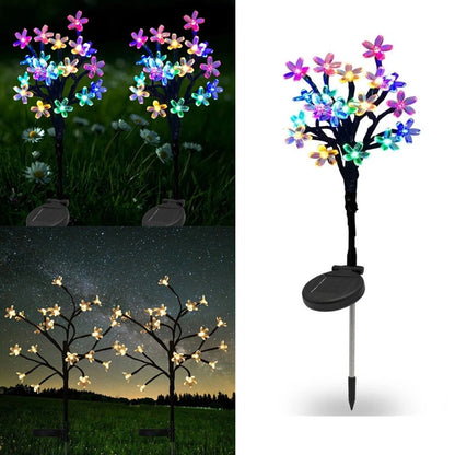 20LED Solar Lamp Solar Garlands Light Peach Flower Solar Lamp Power LED String Fairy Lights  Garden Christmas Decor for Outdoor