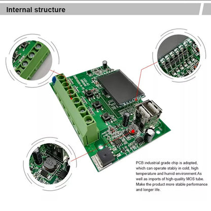 PWM Solar Controller 12/24V 10A-60A Battery Charger LCD Dual USB 5V Output Maximum Working Voltage 50V