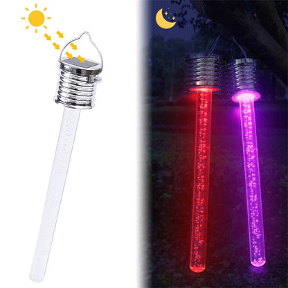 Solar light LED Solar Hang Pendant Lights Colorful Outdoor Garden acrylic stick solar Lamp Chandelier Christmas Party Tree Decor