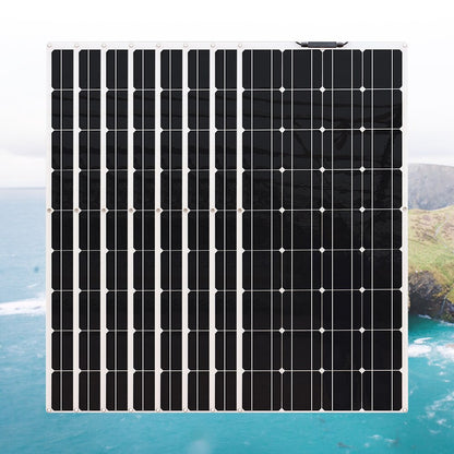 Flexible solar panel 18v 120w photovoltaic 240w 360W-600W 960w power 12v 24V charging for balcony light car Motorhome Boat yacht