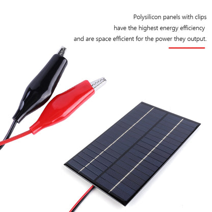 Painel solar à prova d'água 8W 18V placa policristalina ao ar livre portátil DIY carregador de células solares 200x130mm para bateria 12V-18V