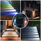 Luz solar ao ar livre luz solar design da lente super brilhante ip67 à prova dwaterproof água anti-roubo luz da escada decoração iluminação para deck de jardim