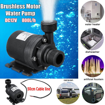 Brushless Motor Water Pump DC12V 8OOL/h water