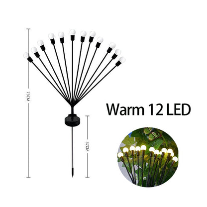 Solar Outdoor Light LED firefly lamp Garden Decoration Waterproof Garden Home Lawn Fireworks Light floor New Year Christmas