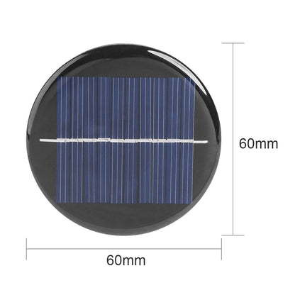 Mini PET Solar Panel 5V 60mA Sun Cell 2pcs Polycrystalline Solar Cell Photovoltaic Panel For 3.6V Battery Charger DIY Toy LED