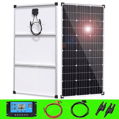 solar panel aluminum frame kit complete 12v 300w 150w photovoltaic panel system for home car camper RV boat outdoor waterproof