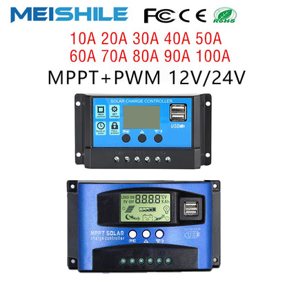 MPPT+PWM 12V/24V SOLAR CHAR