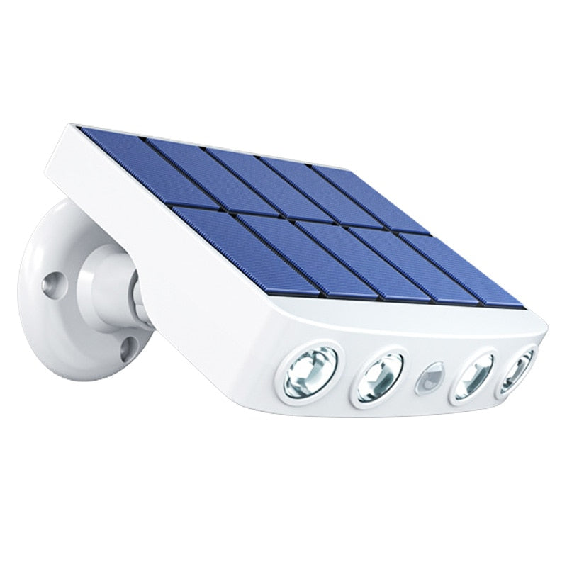 Poderosa luz de parede led movida a energia solar ao ar livre sensor de movimento à prova dwaterproof água ip65 iluminação para caminho de jardim garagem quintal lâmpadas de rua