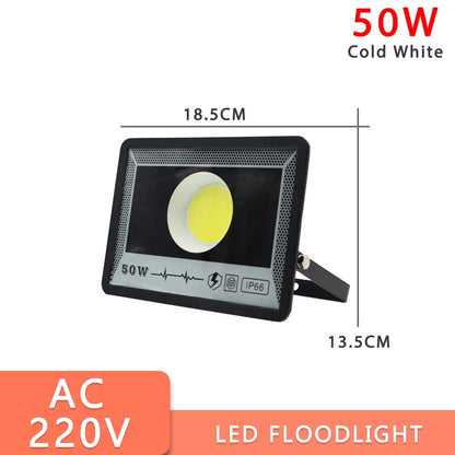 LED FloodLight 220V 500W 400W 100W 50W High Bright IP66 Waterproof Outdoor Garden Projector Lighting Spotlight Wall Flood Lights