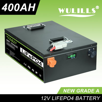 New 12V 200Ah 280Ah 400Ah 24v 100Ah 200Ah 48v 120Ah  LiFePO4 Battery Built in -BMS for Home Energy Storage Solar Perfect  No Tax