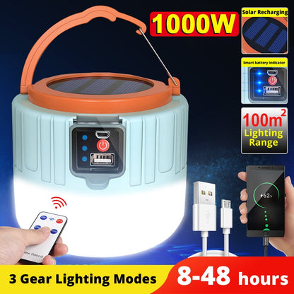 Solar Recharging 100OW smart battery Indicator 10Om