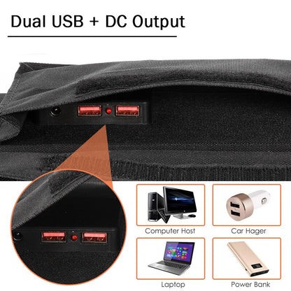 Dual USB + DC Output Computer Host Car Hager Laptop