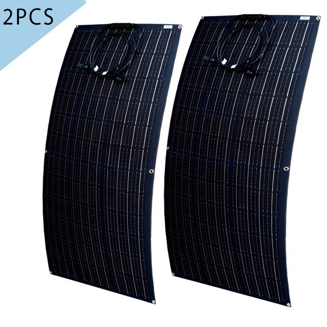 JINGYANG langlebiges halbflexibles Solarpanel 100 W 200 W 300 W 400 W wasserdichtes Panel Solar monokristalline Solarzelle RV Boot