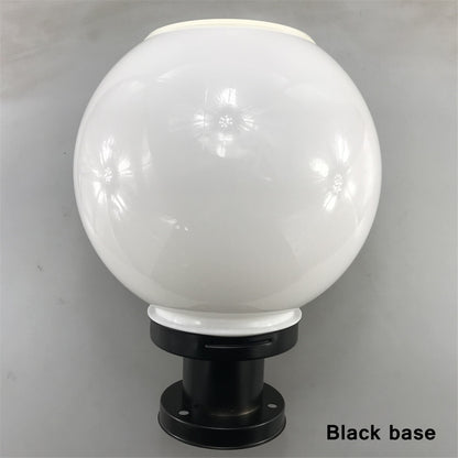 LED Round Ball Stainless Steel Solar Post Lamp Outdoor IP65 Waterproof Column Head Light For Garden Villa Pillar Garden Hotel