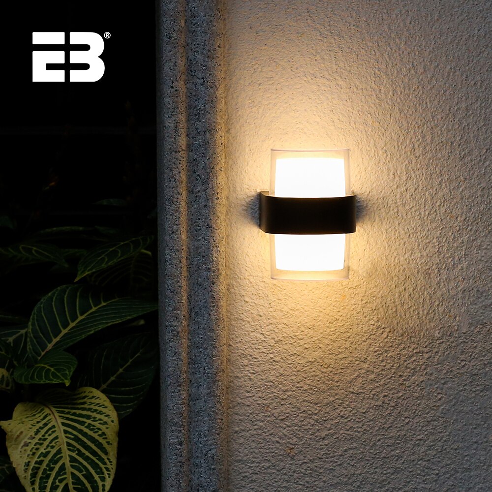 Lampade da parete per interni impermeabili IP65 Moderne lampade da parete a LED da 2W 12W per esterni AC90-260V Illuminazione per esterni a parete