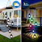 Farbwechselndes Solar-Windspiel, Kristallkugel, Kolibri-Windspiel, Lampe, wasserdicht, für den Außenbereich, für die Gartendekoration im Innenhof