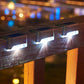 Lampada solare a LED per scale Lampada solare da giardino impermeabile per esterni Percorso Cortile Patio Gradini Lampada da recinzione Decorazioni da giardino Luce solare all'aperto