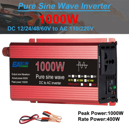 Inverter onda sinusoidale pura 12V DC a AC 220V convertitore 3000w 2200w 1600w 1000w stabilizzatore 24V Solar Inverter 50hz 60hz trasformatore