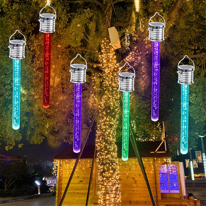 Solar light LED Solar Hang Pendant Lights Colorful Outdoor Garden acrylic stick solar Lamp Chandelier Christmas Party Tree Decor