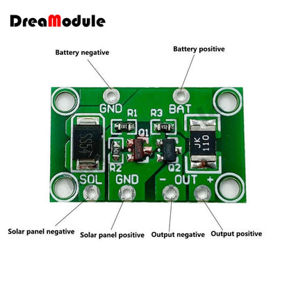 Controlador de panel solar 3.2V 3.7V 6V 12V 1A Control de luz Controlador de circuito de lámpara de césped solar Controlador de lámpara de paisaje solar