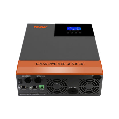 PowMr 110V Solar Inverter Hybrid 48V 24V 5KW 3KW MPPT Build-In 80A 60A Charger Pure Sine Wave Hybrid Inverter 100V to 120V