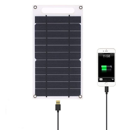 30W Portable Solar Panel - 5V Solar Plate with USB Safe Charge Stabilize Battery Charger for Power Bank Phone Outdoor Camping Home