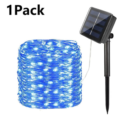 4 Pack Led Solar Fairy Light Outdoor 22/32M Festoon Led Waterproof Garland String Lights Christmas Party Garden Solar Lamp Decor