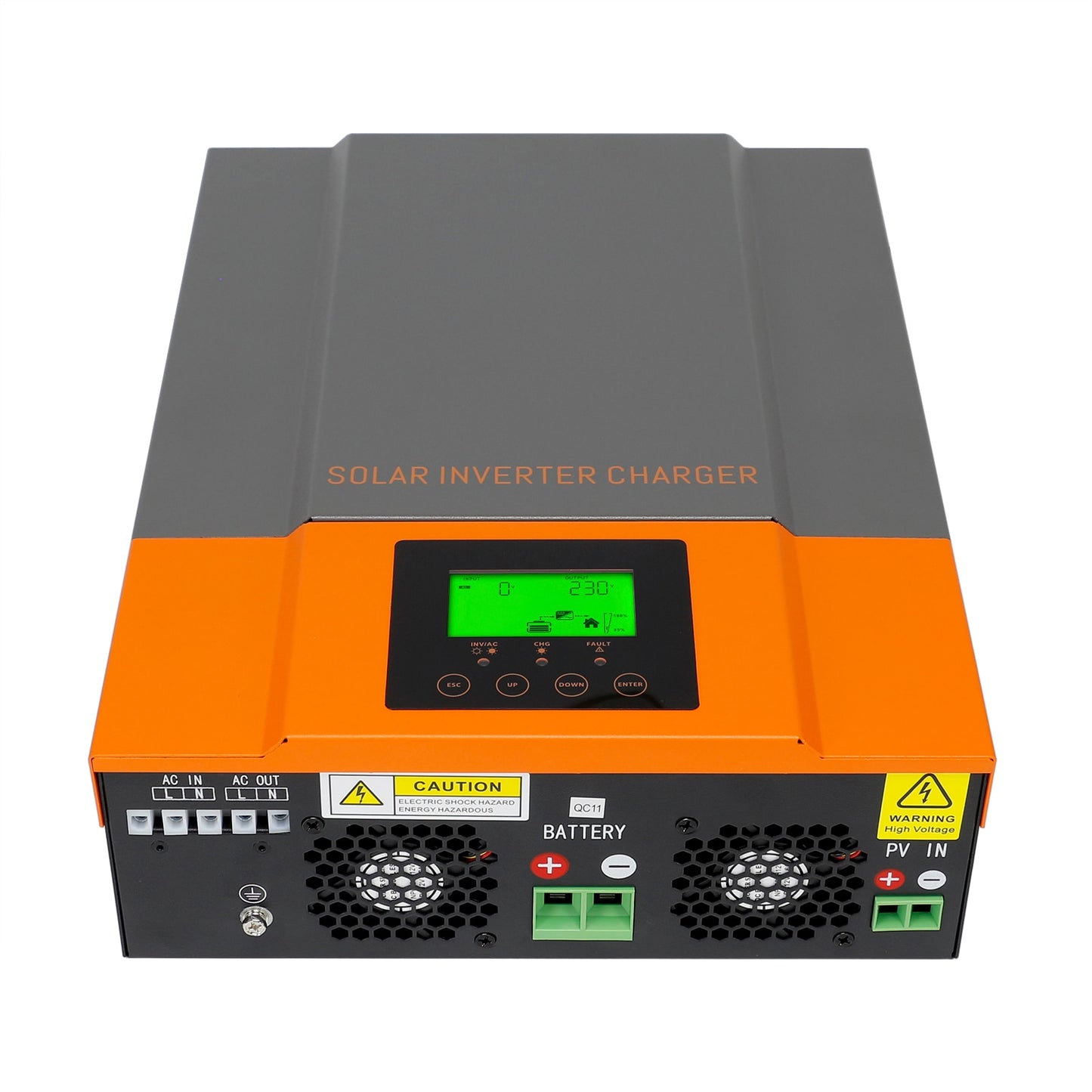 PowMr 3200VA 3000W Inversor solar 24V Integrado MPPT 80A Controlador solar 230VAC Voltaje de salida Max PV 450VDC Soporte WIFI
