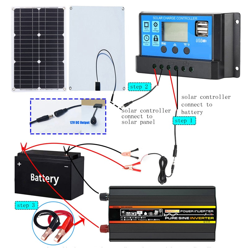 3000W/6000W 8000W Solar Panel, EODO POWEAINUEATER 6F PURES