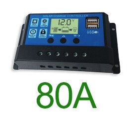 Controlador de panel solar profesional Regulador de carga de batería 2USB 12V / 24V 10A ~ 100A Sistema de control de farola fotovoltaica