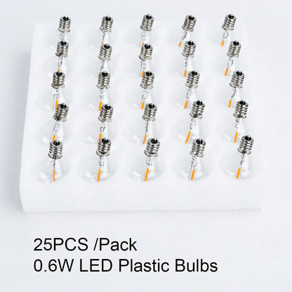 25PCS /Pack 0.61 LED Plastic Bu